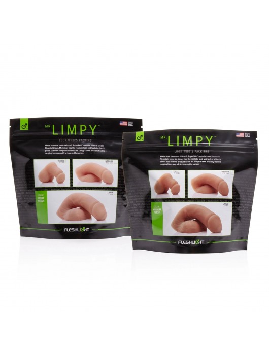 Мягкий имитатор пениса Fleshton Limpy среднего размера - 17 см. - Fleshlight - купить с доставкой в Бийске