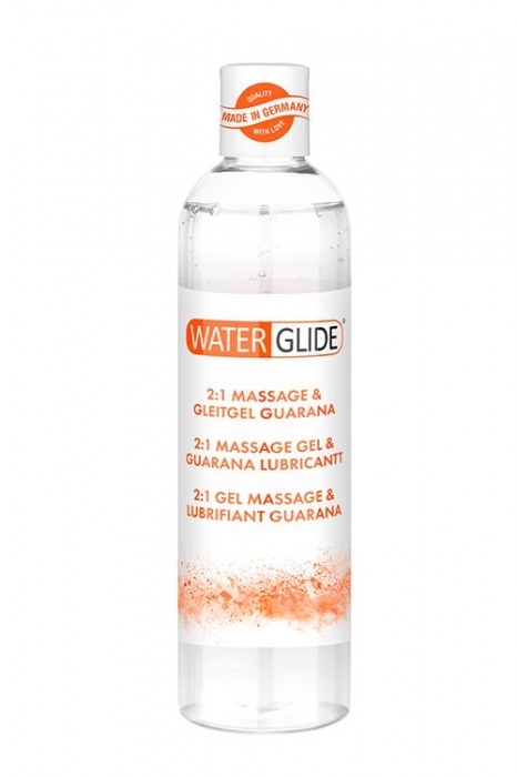 Гель-смазка 2-в-1 MASSAGE   LUBRICANT GUARANA - 300 мл. - Waterglide - купить с доставкой в Бийске