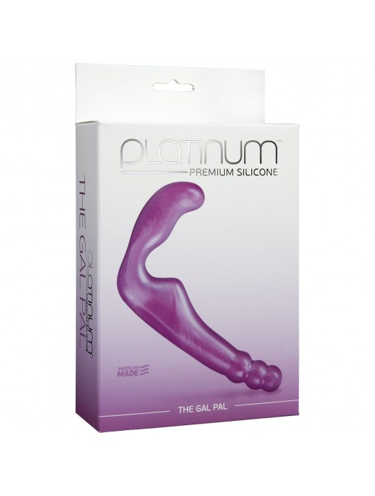 Безремневой фиолетовый страпон из силикона The Gal Pal - 17 см. - Doc Johnson - купить с доставкой в Бийске