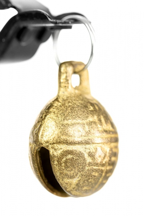 Черно-золотистые зажимы для сосков TOYFA Theatre - ToyFa - купить с доставкой в Бийске