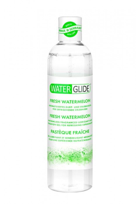 Лубрикант на водной основе с ароматом арбуза WATERGLIDE FRESH WATERMELON - 300 мл. - Waterglide - купить с доставкой в Бийске