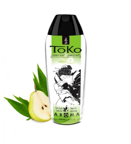 Интимный гель TOKO Pear   Exotic Green Tea с ароматом груши и зеленого чая - 165 мл. - Shunga - купить с доставкой в Бийске