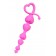 Розовая силиконовая анальная цепочка Sweety - 18,5 см. - ToyFa в Бийске Розовая силиконовая анальная цепочка Sweety - 18,5 см. - ToyFa