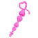 Розовая силиконовая анальная цепочка Sweety - 18,5 см. - ToyFa в Бийске Розовая силиконовая анальная цепочка Sweety - 18,5 см. - ToyFa
