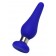 Синяя силиконовая анальная втулка с ограничителем - 10 см. - ToyFa в Бийске Синяя силиконовая анальная втулка с ограничителем - 10 см. - ToyFa
