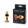Золотистая анальная пробка с красным стразом-сердечком - 7 см. - Anal Jewelry Plug - купить с доставкой в Бийске