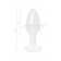 Белая акриловая анальная втулка - 9,5 см. - Toyfa Basic в Бийске Белая акриловая анальная втулка - 9,5 см. - Toyfa Basic