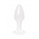 Белая акриловая анальная втулка - 9,5 см. - Toyfa Basic в Бийске Белая акриловая анальная втулка - 9,5 см. - Toyfa Basic