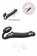 Черный безремневой вибрострапон Vibrating Bendable Strap-On L - Strap-on-me - купить с доставкой в Бийске