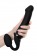 Черный безремневой вибрострапон Vibrating Bendable Strap-On L - Strap-on-me - купить с доставкой в Бийске