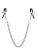 Зажимы для сосков с фиолетовой цепочкой Sweet Caress Nipple Chain - Sweet Caress - купить с доставкой в Бийске