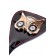 Чёрный стек с совой на кожаном наконечнике - 24 см. - ToyFa - купить с доставкой в Бийске Чёрный стек с совой на кожаном наконечнике - 24 см. - ToyFa - купить с доставкой в Бийске