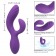 Фиолетовый вибромассажер-кролик Stella Liquid Silicone “C” Curve - 19 см. - California Exotic Novelties
