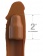 Коричневая насадка на член 2  Silicone X-tension - 20,3 см. - Pipedream - в Бийске купить с доставкой